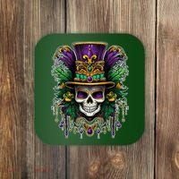 Mardi Gras Sugar Skull Party Coaster thumb 0