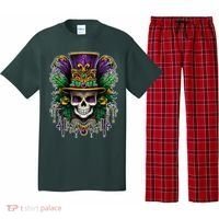 Mardi Gras Sugar Skull Party Pajama Set thumb 0