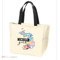 Michigan Girl Tie Dye State Michigan Lovers Tote Bag thumb 3