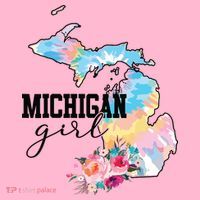 Michigan Girl Tie Dye State Michigan Lovers Coaster thumb 2