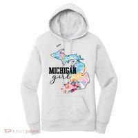 Michigan Girl Tie Dye State Michigan Lovers Women's Hoodie thumb 0