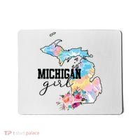 Michigan Girl Tie Dye State Michigan Lovers Mousepad thumb 0