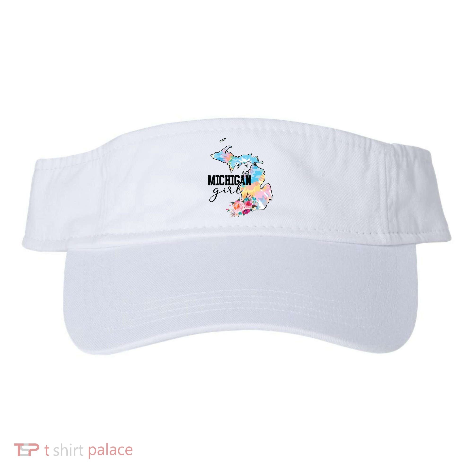 Michigan Girl Tie Dye State Michigan Lovers Visor