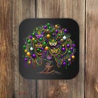 Mardi Gras Tree Beads New Orleans 2025 Festival Bead Tree Coaster thumb 0