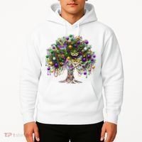 Mardi Gras Tree Beads New Orleans 2025 Festival Bead Tree Hoodie thumb 2