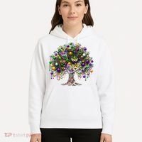 Mardi Gras Tree Beads New Orleans 2025 Festival Bead Tree Hoodie thumb 5