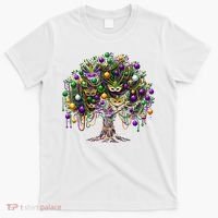 Mardi Gras Tree Beads New Orleans 2025 Festival Bead Tree T-Shirt thumb 0