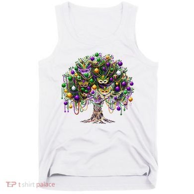 Mardi Gras Tree Beads New Orleans 2025 Festival Bead Tree Tank Top