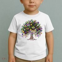 Mardi Gras Tree Beads New Orleans 2025 Festival Bead Tree Toddler T-Shirt thumb 2