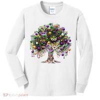 Mardi Gras Tree Beads New Orleans 2025 Festival Bead Tree Kids Long Sleeve Shirt thumb 0