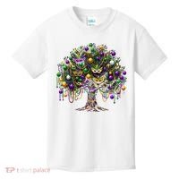 Mardi Gras Tree Beads New Orleans 2025 Festival Bead Tree Kids T-Shirt thumb 0