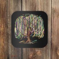 Mardi Gras Tree Beads New Orleans 2025 Festival Bead Tree Coaster thumb 0