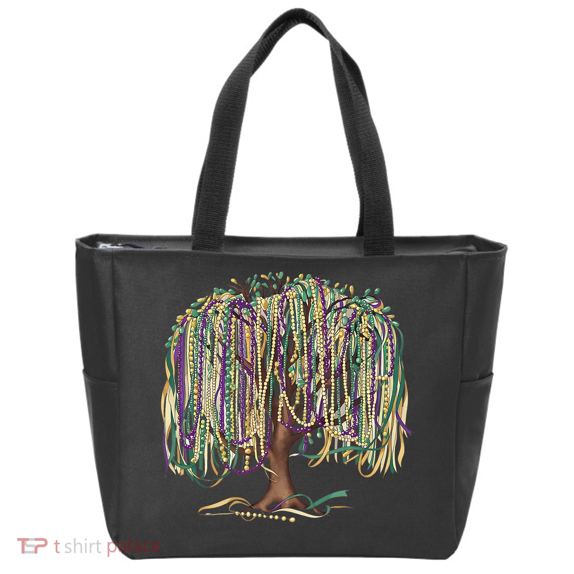 Mardi Gras Tree Beads New Orleans 2025 Festival Bead Tree Tote Bag