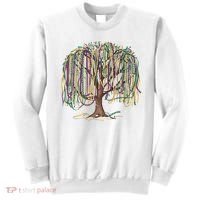 Mardi Gras Tree Beads New Orleans 2025 Festival Bead Tree Sweatshirt thumb 0