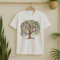 Mardi Gras Tree Beads New Orleans 2025 Festival Bead Tree T-Shirt thumb 2