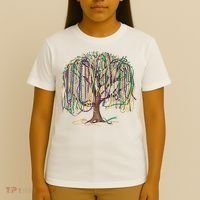 Mardi Gras Tree Beads New Orleans 2025 Festival Bead Tree T-Shirt thumb 4