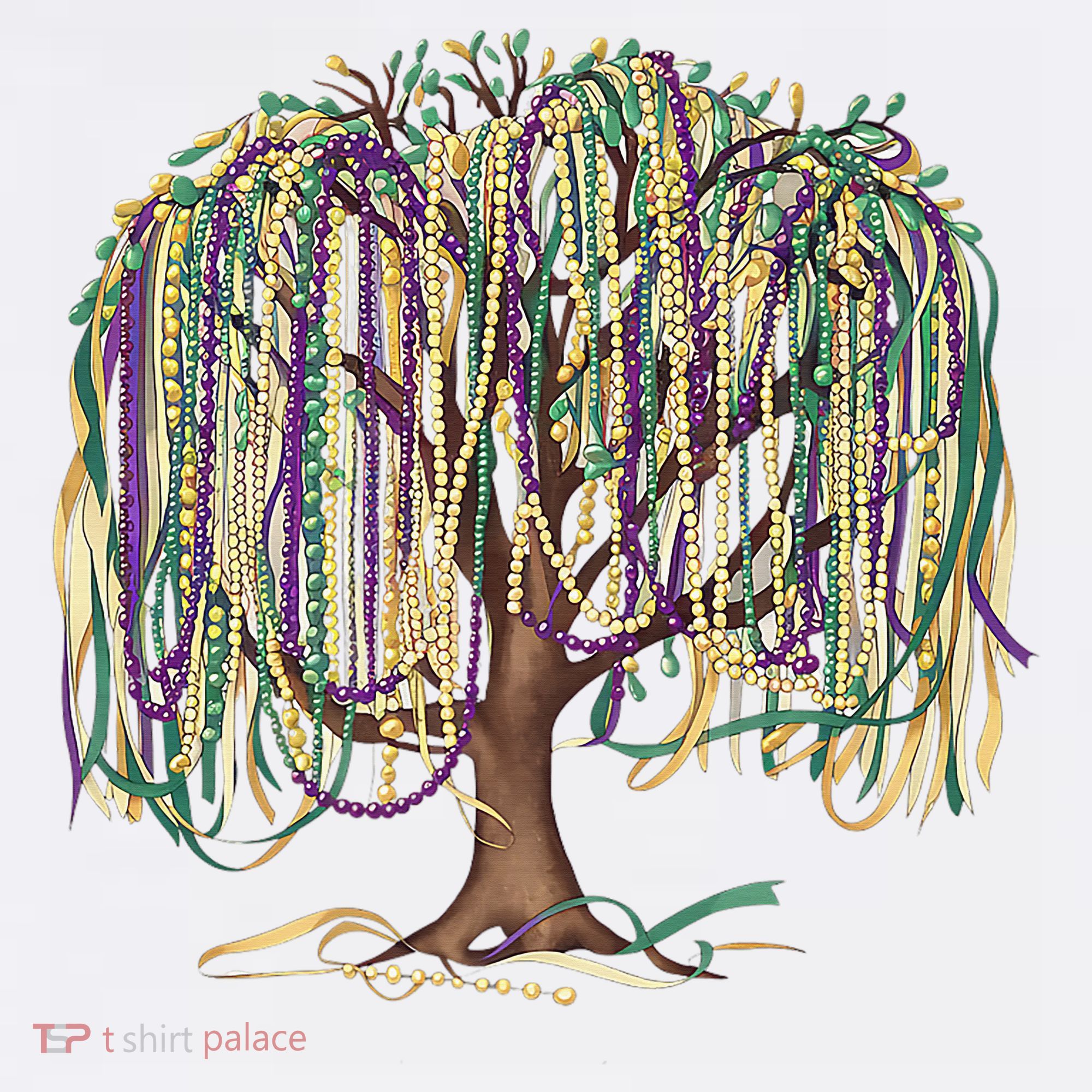 Mardi Gras Tree Beads New Orleans 2025 Festival Bead Tree Baby Bodysuit