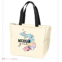 Michigan Girl Tie Dye State Michigan Tote Bag thumb 3