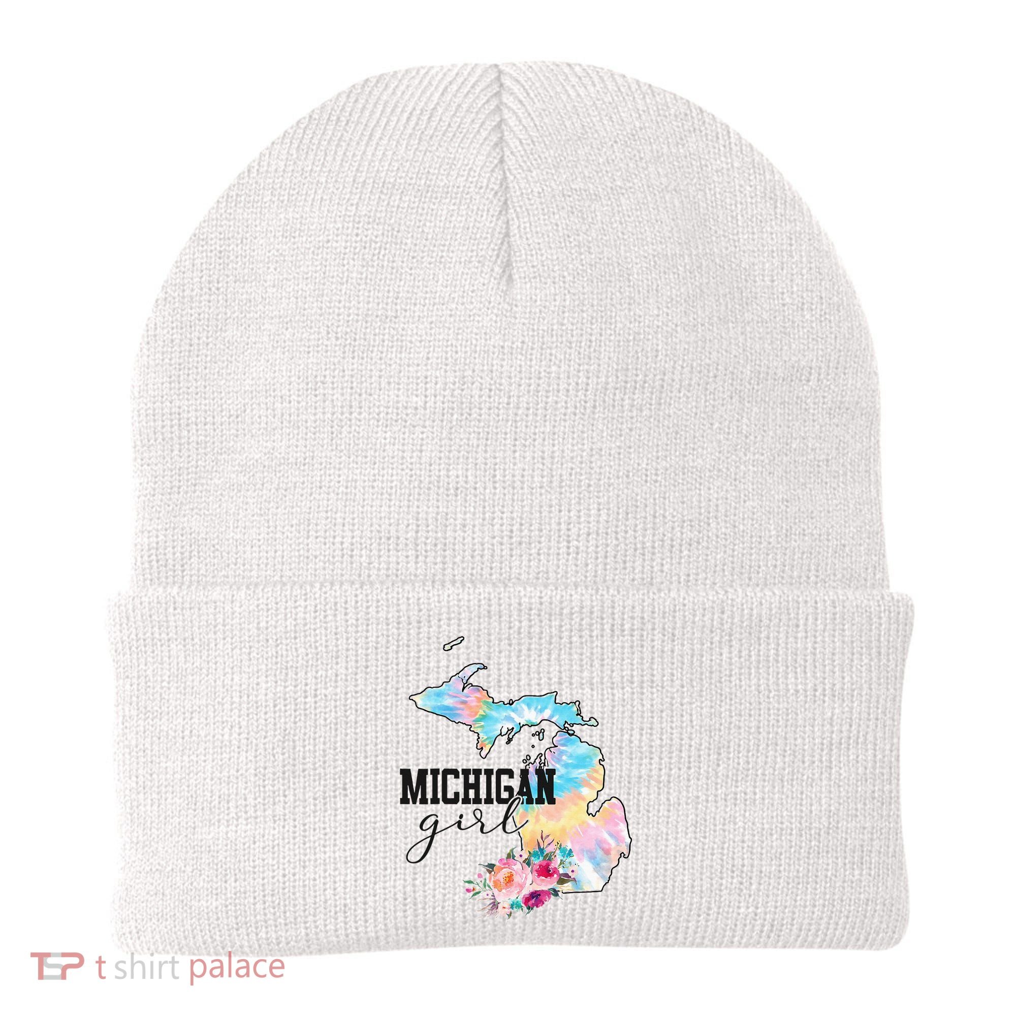 Michigan Girl Tie Dye State Michigan Beanie