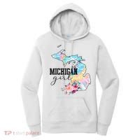 Michigan Girl Tie Dye State Michigan Women's Hoodie thumb 0