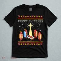 Merry Glizzmas Tacky Funny Merry Christmas Hot Dogs T-Shirt thumb 5