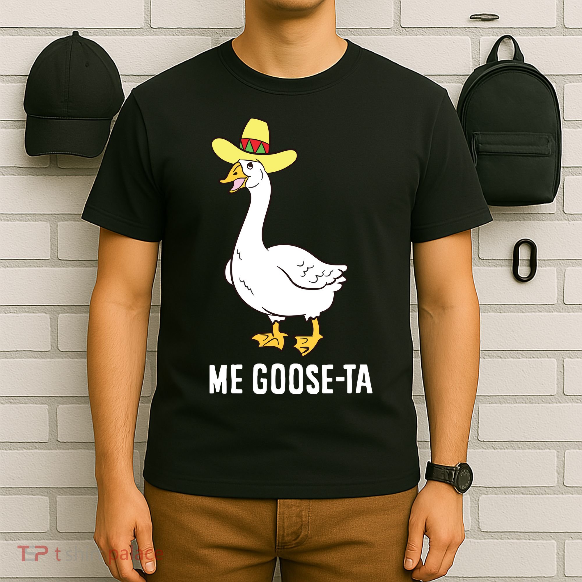 Me Goose Ta Mexican Funny Spanish Goose Pun T-Shirt