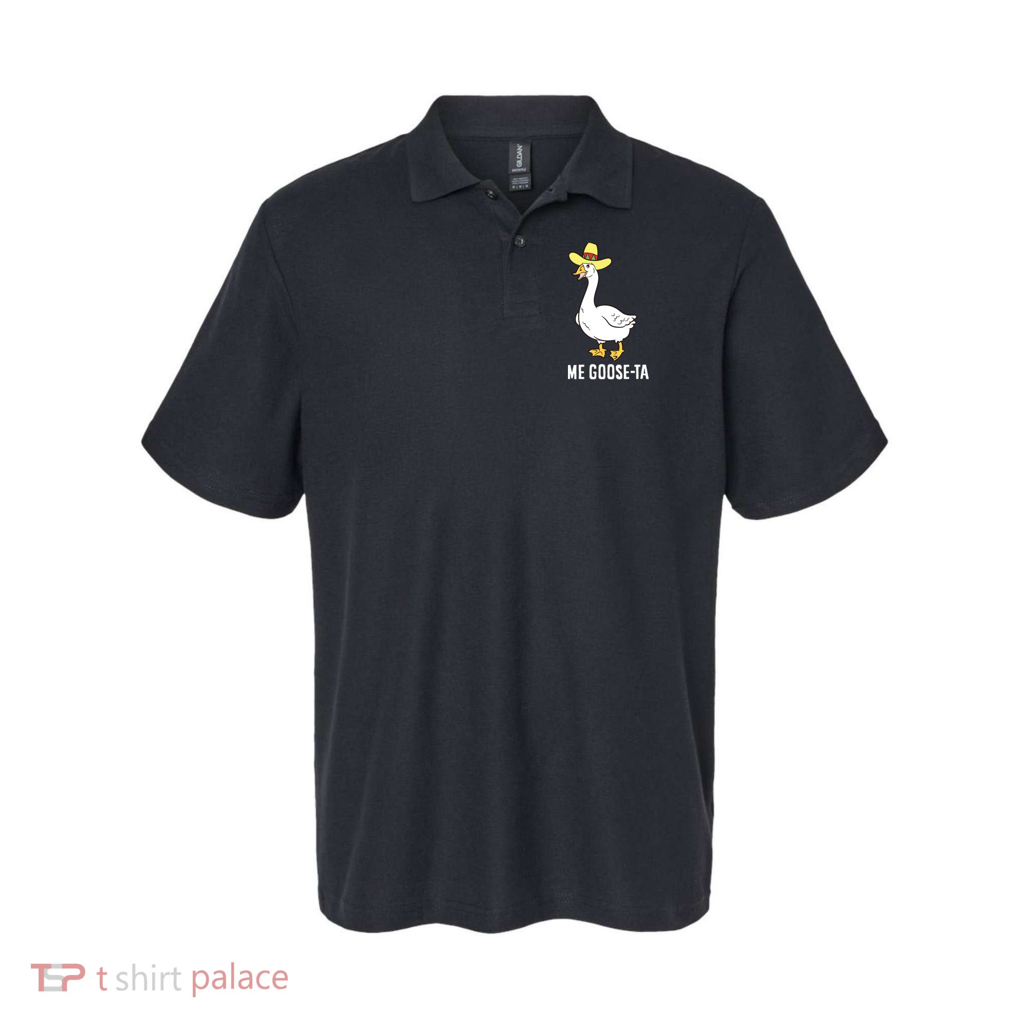 Me Goose Ta Mexican Funny Spanish Goose Pun Polo