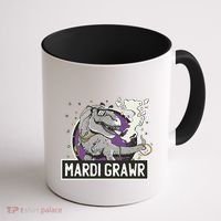 Mardi Grawr T Rex Coffee Mug thumb 1