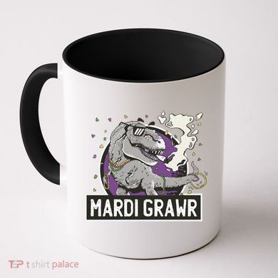 Mardi Grawr T Rex Coffee Mug