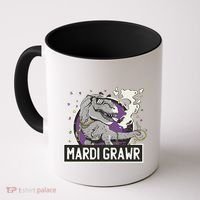 Mardi Grawr T Rex Coffee Mug thumb 0