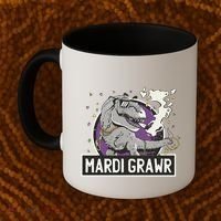 Mardi Grawr T Rex Coffee Mug thumb 2