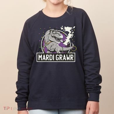 Mardi Grawr T Rex Women's Sweatshirt