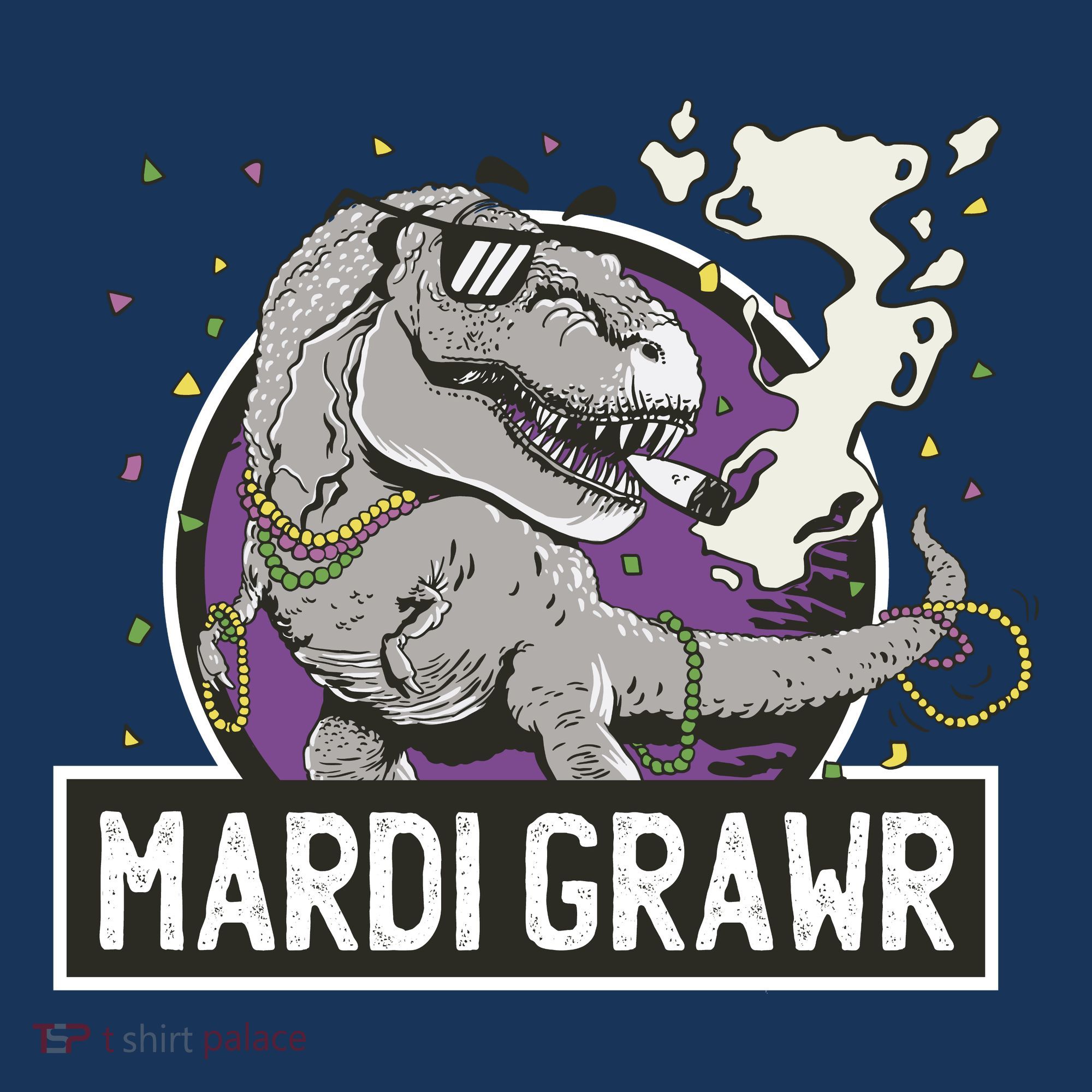 Mardi Grawr T Rex Women's Sweatshirt