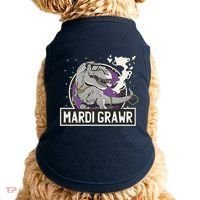 Mardi Grawr T Rex Doggie Tank thumb 0