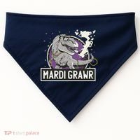 Mardi Grawr T Rex USA-Made Doggie Bandana thumb 0