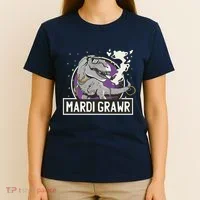 Mardi Grawr T Rex T-Shirt thumb 4