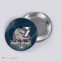 Mardi Grawr T Rex Button thumb 0