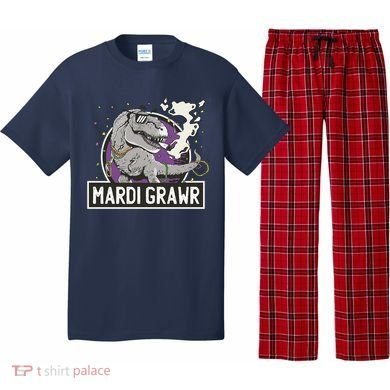 Mardi Grawr T Rex Pajama Set