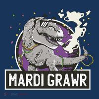 Mardi Grawr T Rex Baby Bodysuit thumb 2