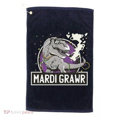 Mardi Grawr T Rex Golf Towel