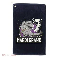 Mardi Grawr T Rex Golf Towel thumb 0
