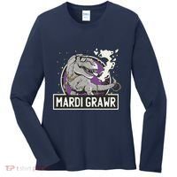 Mardi Grawr T Rex Women's Long Sleeve Shirt thumb 0