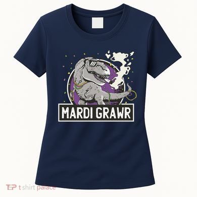 Mardi Grawr T Rex Women's T-Shirt