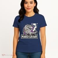 Mardi Grawr T Rex Women's T-Shirt thumb 4