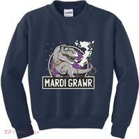Mardi Grawr T Rex Kids Sweatshirt thumb 0