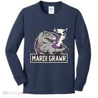 Mardi Grawr T Rex Kids Long Sleeve Shirt thumb 0