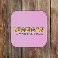 Michigan Gymnastics Tumbling Gear Gymnast Dance Coaster thumb 0
