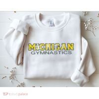 Michigan Gymnastics Tumbling Gear Gymnast Dance Sweatshirt thumb 2