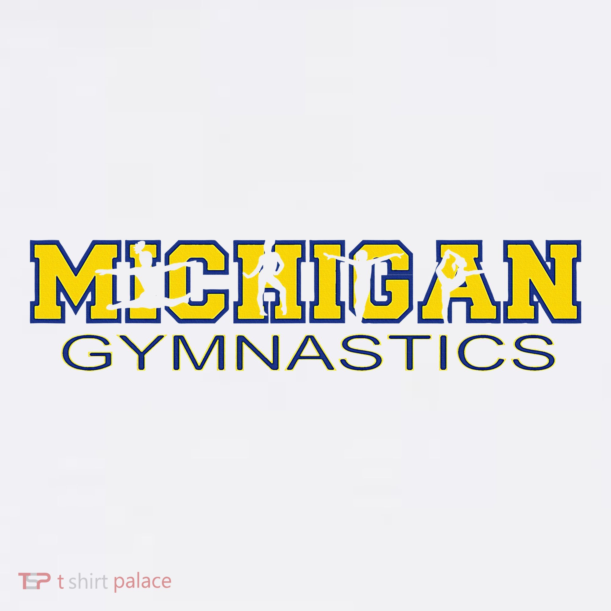Michigan Gymnastics Tumbling Gear Gymnast Dance T-Shirt