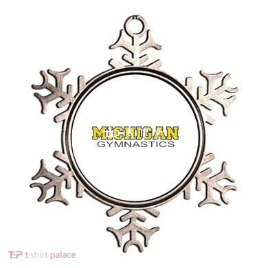 Michigan Gymnastics Tumbling Gear Gymnast Dance Ornament